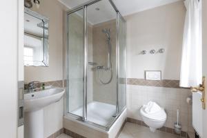 Koupelna v ubytování Seebacher Haus
