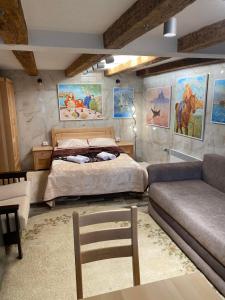 Postel nebo postele na pokoji v ubytování Durmitor Bela