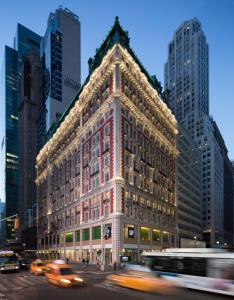 a building on a city street with cars at The Knickerbocker in New York