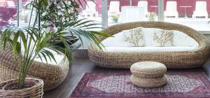 A seating area at Hotel Bikini