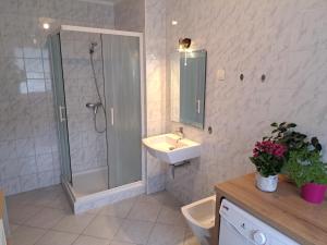 Een badkamer bij Apartments Bukor