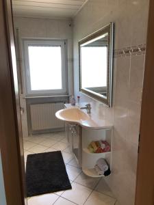 Koupelna v ubytování Wohnung in ruhiger Wohnlage