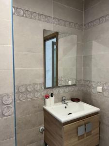 Et badeværelse på appartement meublé