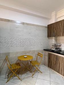 Køkken eller tekøkken på appartement meublé