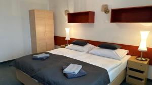 Letto o letti in una camera di Hotel Pod Vlekem