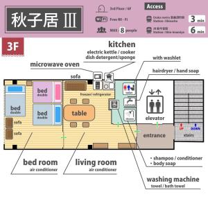 大阪新営業120㎡电梯日式公寓房两层整租/南海線關西機場直达/地铁2分钟至日本橋/黒門市場道顿堀/心斋桥的相册照片