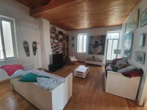 Et opholdsområde på La Maison Rose sur le Port