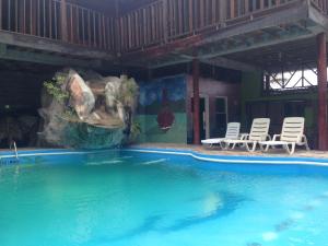 La alberca dentro o cerca de La Delphina Bed and Breakfast Bar and Grill