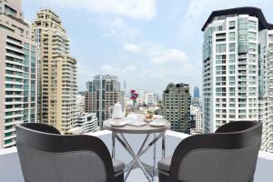 Výhľad na mesto Bangkok alebo výhľad na mesto priamo z hotela