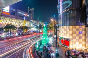 Výhľad na mesto Bangkok alebo výhľad na mesto priamo z hotela