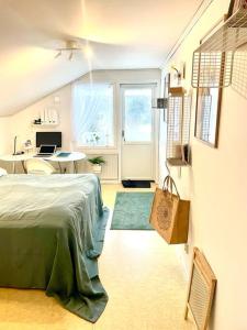 Voodi või voodid majutusasutuse Harmonisk Villa toas