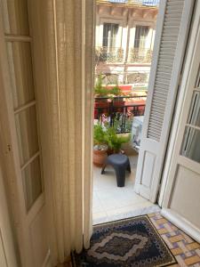 Balkón nebo terasa v ubytování AFRIC HOTEL- Casbah