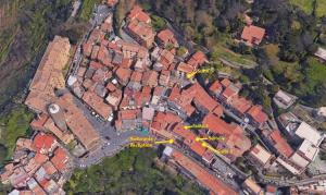 Letecký snímek ubytování Albergo Diffuso Locanda Specchio Di Diana