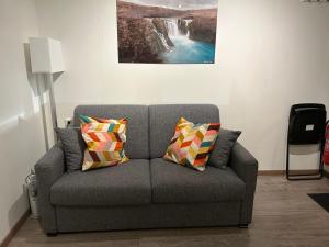 Posezení v ubytování Apartment Skógafoss