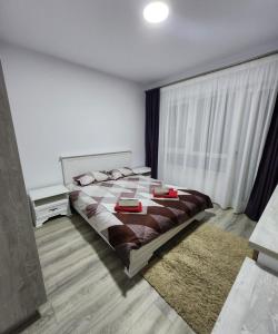Ένα ή περισσότερα κρεβάτια σε δωμάτιο στο Moon Reflexes Apartment +17 φωτογραφίες