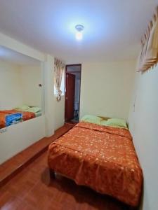 1 dormitorio con 1 cama en una habitación en Hostal Cix - Chiclayo en Chiclayo