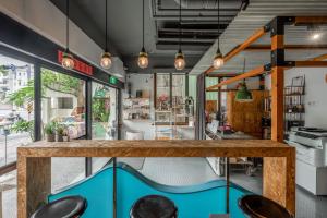 Un lugar para sentarse en Light Hostel - Tainan