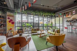 Un lugar para sentarse en Light Hostel - Tainan