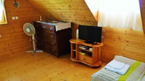 A television and/or entertainment centre at Lodge Bled