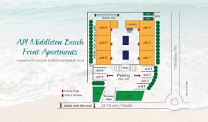 Půdorys ubytování API Middleton Beach Front Apartments Albany