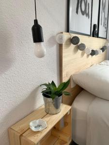 Ένα ή περισσότερα κρεβάτια σε δωμάτιο στο Apartment in La Cala del Moral