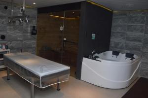 Lázně a/nebo wellness v ubytování 한라호텔 Halla Hotel