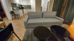 Posedenie v ubytovaní Priestranný apartmán 64 m2 v malebnom penzione Pavčina Lehota pri svahu
