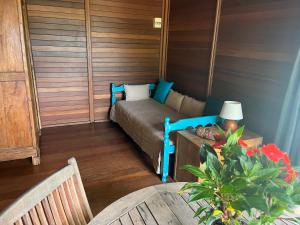 Posezení v ubytování Espace Détente des Calumets