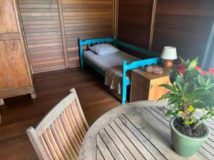 Postel nebo postele na pokoji v ubytování Espace Détente des Calumets