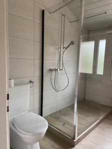 Koupelna v ubytování Ferienwohnung am Rhein