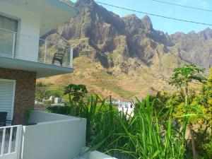 a house with a view of the mountain at Bentub home in Ribeira Grande