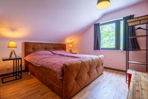 Krevet ili kreveti u jedinici u okviru objekta Gîte Castor