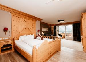 Rúm í herbergi á Hotel Hohenfels