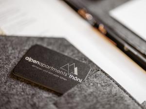 Certifikát, hodnocení, plakát nebo jiný dokument vystavený v ubytování Alpenapartments