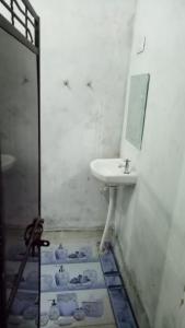 a bathroom with a sink and a mirror and a sink at SPOT ON Green Hotel in Meerut