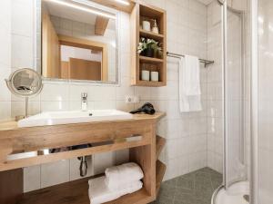 Koupelna v ubytování Alpenapartments