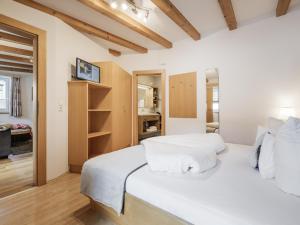 Postel nebo postele na pokoji v ubytování Alpenapartments