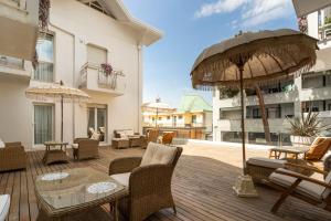 Balkón nebo terasa v ubytování Hotel Estense