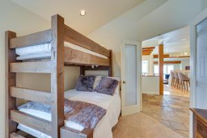 a bedroom with a bunk bed in a house at East Village Duplex at Copper Mountain Resort! in Frisco