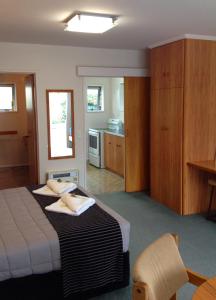 Kuchyň nebo kuchyňský kout v ubytování Aalton Motel