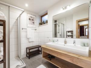 Koupelna v ubytování Alpenapartments