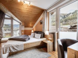 Postel nebo postele na pokoji v ubytování Alpenapartments