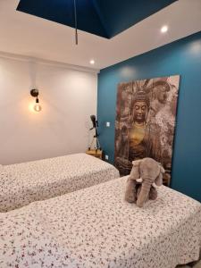 Gîte Le Coutelier客房内的一张或多张床位