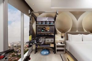 Postelja oz. postelje v sobi nastanitve DoubleTree by Hilton Jakarta - Diponegoro
