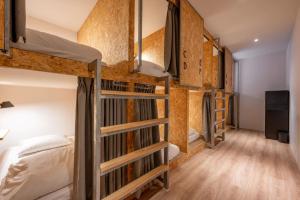 a group of bunk beds in a dorm room at Light Hostel Hualien in Hualien City