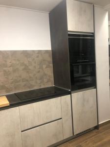 Η κουζίνα ή μικρή κουζίνα στο Studio apartman Avenija ***