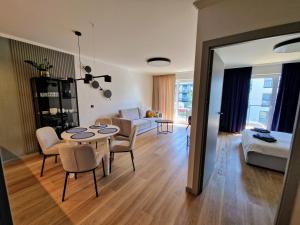 Χώρος καθιστικού στο Apartament PrzystańTu Relax&Spa