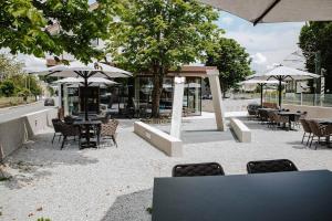 Patio nebo venkovní prostory v ubytování Hotel Gleiserei