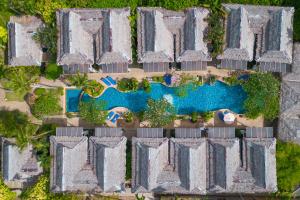 an aerial view of a resort with a swimming pool at Railay Village Resort in Railay Beach