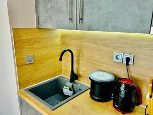 Kuchyň nebo kuchyňský kout v ubytování PORT TWINS SUITES No1 + 34 fotografií
